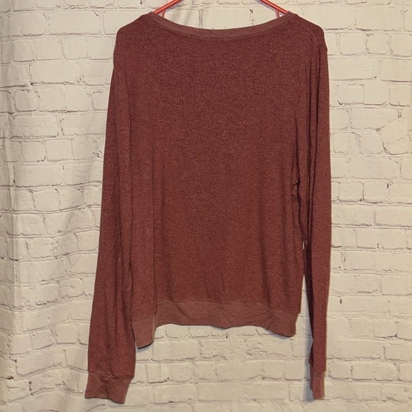 Wildfox Pink Heathered Slogan Sweatshirt "Stoned in Love" Size Large Bin E - Picture 5 of 5